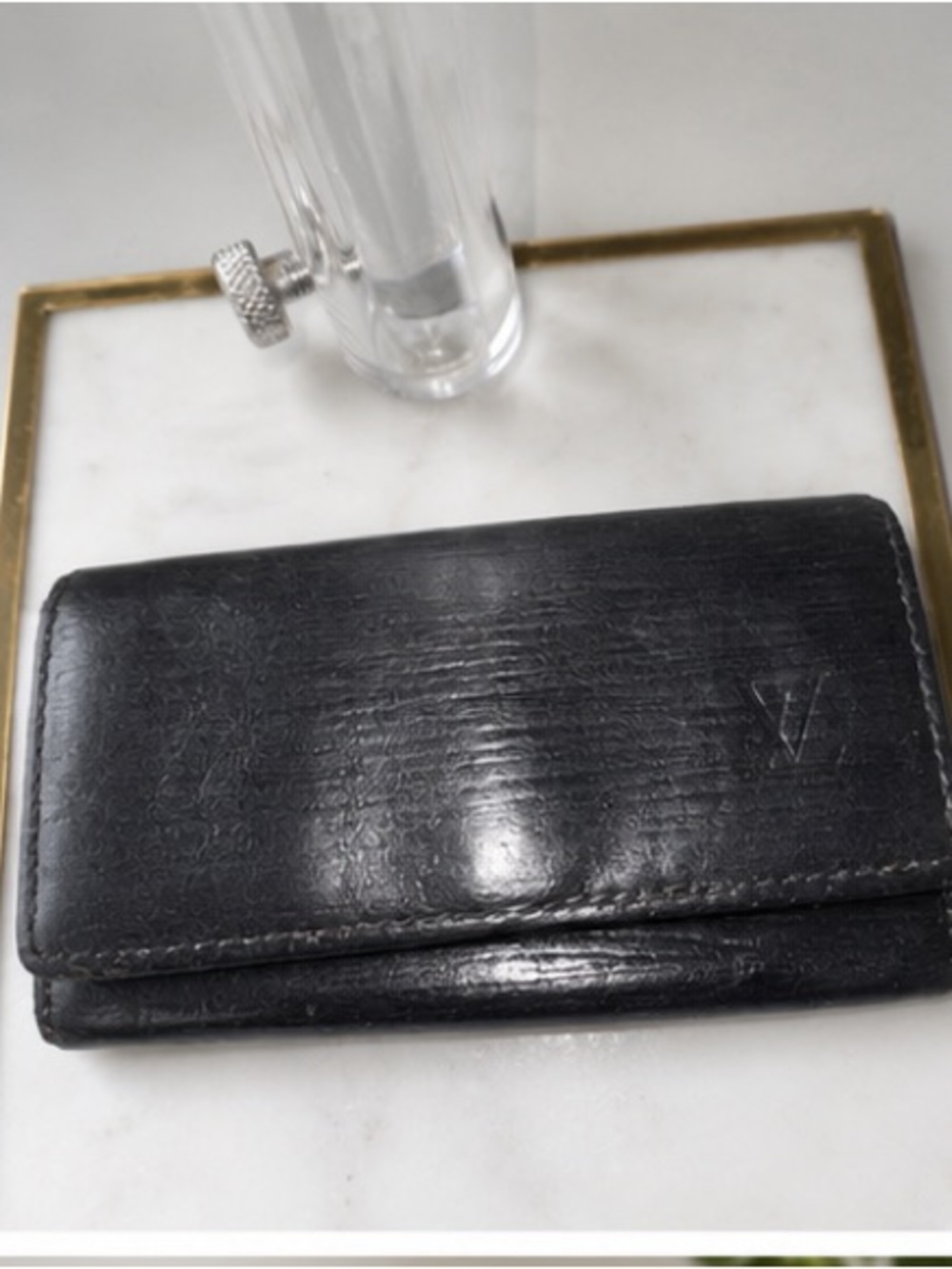 Louis Vuitton Black Epi Leather Key Holder